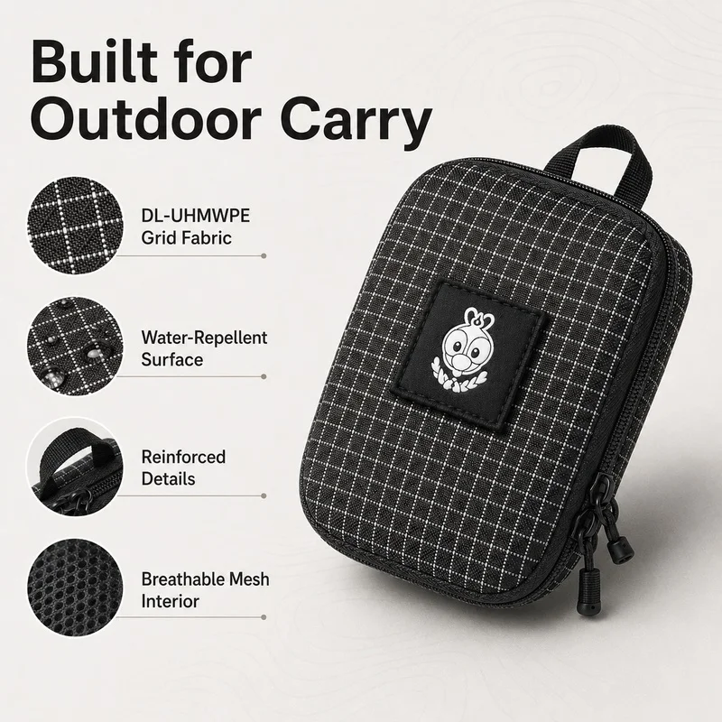Edc Carry Pocket Pouch - Borsa Organizer in Tessuto a Griglia