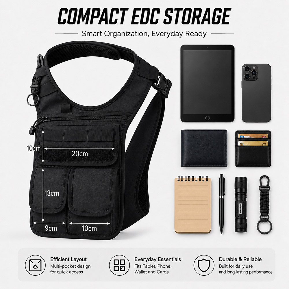 Borsa Tattica Nascosta Sotto i - Edc Carry Pocket Pouch recensione e prezzo